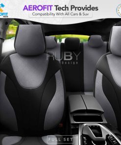 Juego de fundas para asientos de coche OTOM RUBY 1202 GREY/BLACK 3-ZIP