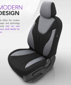 Juego de fundas para asientos de coche OTOM RUBY 1202 GREY/BLACK 3-ZIP
