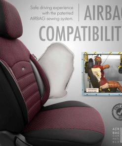 Juego de fundas para asientos de coche OTOM SPORT PLUS 103 BURGUNDY NZ
