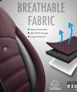 Juego de fundas para asientos de coche OTOM SPORT PLUS 103 BURGUNDY NZ