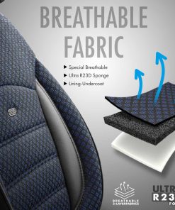 Juego de fundas para asientos de coche OTOM SPORT PLUS 104 BLUE NZ