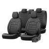 Juego de fundas para asientos de coche OTOM INSPIRE 3501 BLACK ECO-LEATHER 3-ZIP