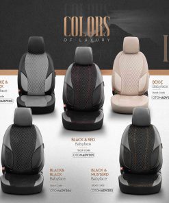 Juego de fundas para asientos de coche OTOM ADVANCED 204 BLACK BABYFACE 3-ZIP