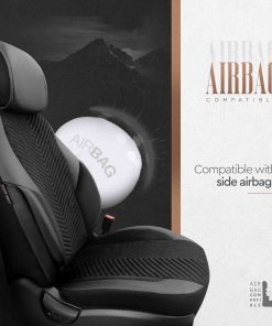 Juego de fundas para asientos de coche OTOM ADVANCED 204 BLACK BABYFACE 3-ZIP