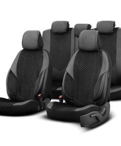 Juego de fundas para asientos de coche OTOM ADVANCED 204 BLACK BABYFACE 3-ZIP
