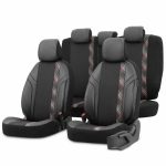 Juego de fundas para asientos de coche OTOM HORIZON 1801 RED 3-ZIP