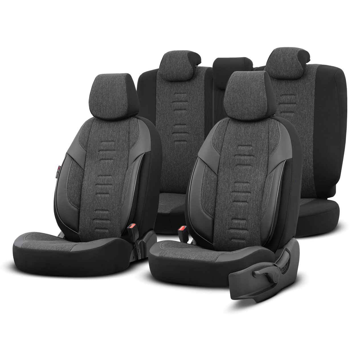 Juego de fundas para asientos de coche OTOM THRONE 102 SMOKED 3-ZIP 1 Juego de fundas para asientos de coche OTOM THRONE 102 SMOKED 3-ZIP