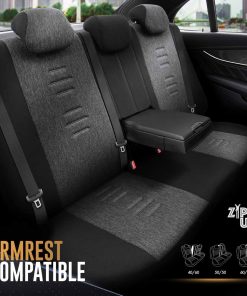 Juego de fundas para asientos de coche OTOM THRONE 102 SMOKED 3-ZIP 15 Juego de fundas para asientos de coche OTOM THRONE 102 SMOKED 3-ZIP