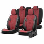 Juego de fundas para asientos de coche OTOM THRONE 103 RED 3-ZIP