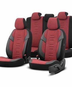 Juego de fundas para asientos de coche OTOM THRONE 103 RED 3-ZIP