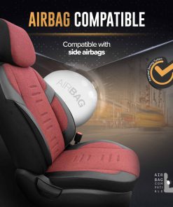Juego de fundas para asientos de coche OTOM THRONE 103 RED 3-ZIP