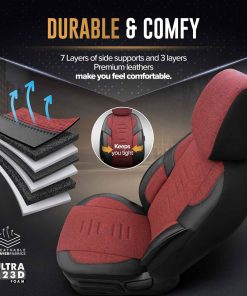 Juego de fundas para asientos de coche OTOM THRONE 103 RED 3-ZIP