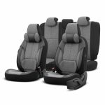 Juego de fundas para asientos de coche OTOM VOYAGER 102 SMOKED 3-ZIP