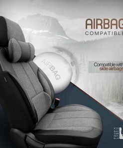 Juego de fundas para asientos de coche OTOM VOYAGER 102 SMOKED 3-ZIP