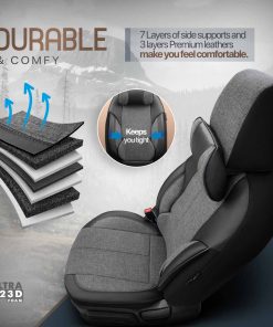 Juego de fundas para asientos de coche OTOM VOYAGER 102 SMOKED 3-ZIP