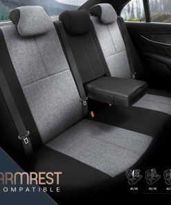 Juego de fundas para asientos de coche OTOM VOYAGER 102 SMOKED 3-ZIP