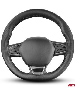 Cubierta del Volante PERFIORADA ATADA color negro 38-39 mm