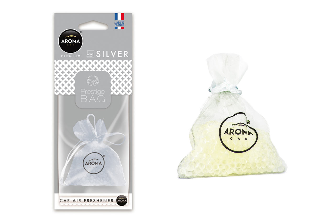 Ambientador en bolsita para coche AROMA PRESTIGE FRESH BAG SILVER 1 Ambientador en bolsita para coche AROMA PRESTIGE FRESH BAG SILVER