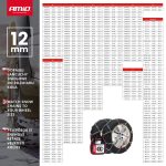Cadenas para Nieve 12mm KN-130 AMIO-02107