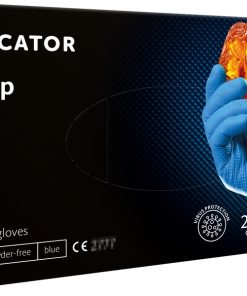 Guantes de nitrilo GoGrip azul talla L, 50 piezas