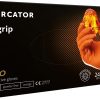 Guantes de nitrilo GoGrip naranja talla L, 50 uds.