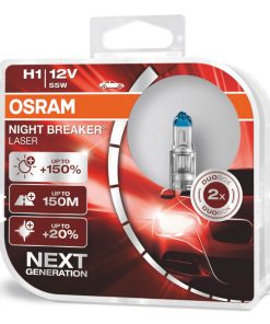 Bombilla Halógena Osram H1 12V 55W P14,5s NIGHT BREAKER UNLIMITED /2 unid./