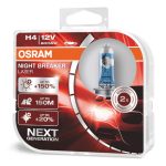 Bombilla Halógena Osram H4 12V 60/55W P43t NIGHT BREAKER LASER +150% /2 unid.