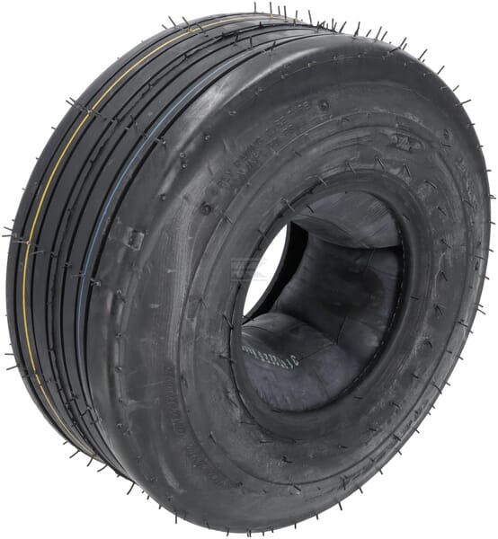Neumático y cámara 15x6.00-6, 4 capas, válvula recta