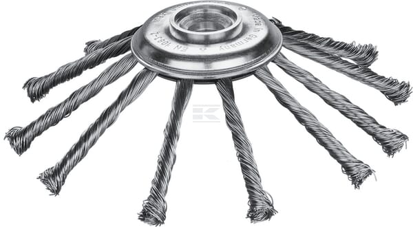 Cepillo para malezas 175 x 0,50 x 25,4 mm Premium 12 nudos