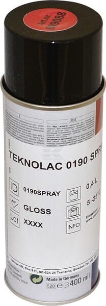 Spray paint red
