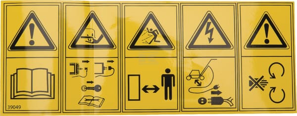 Pegatina de seguridad