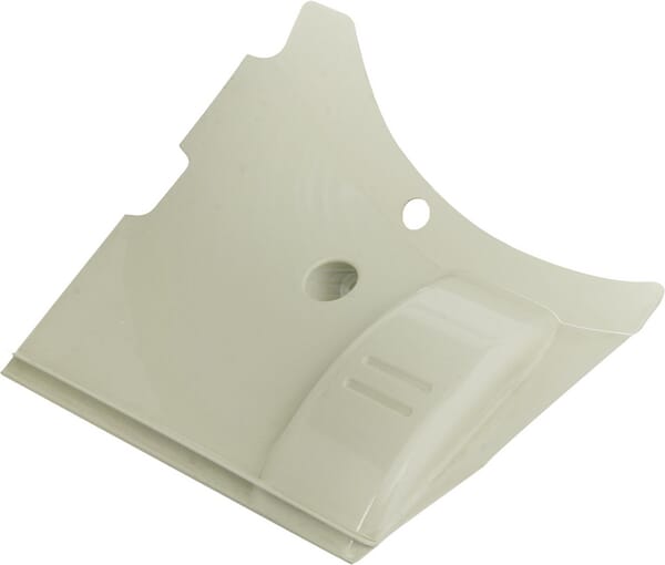 Cubierta de engranaje blanca