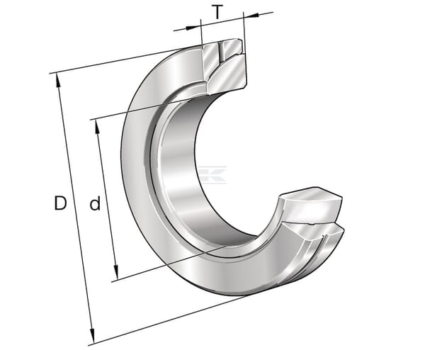 Cojinete esférico radial liso 70x110x25mm