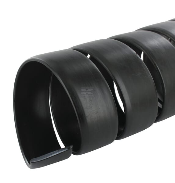 Protector espiral negro 125-155