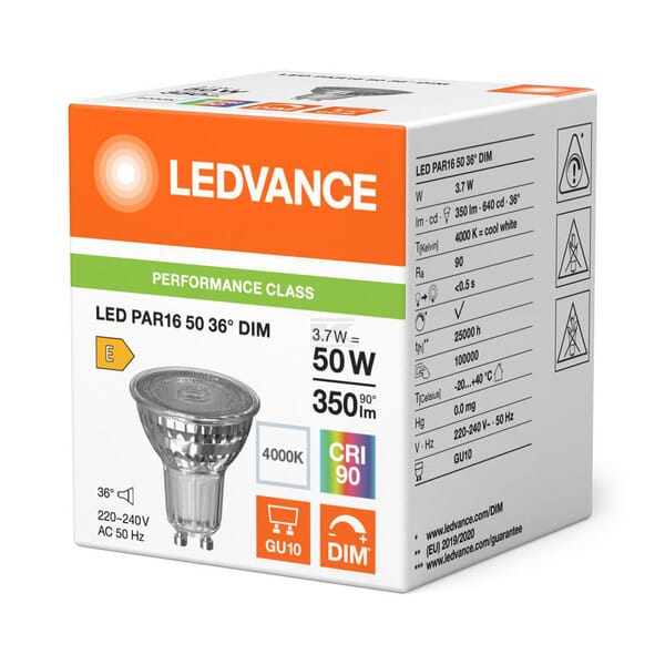 Lámpara LED 3.7W 840 GU10