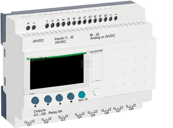 Zelio smart relay 12I/8RO,24VDC