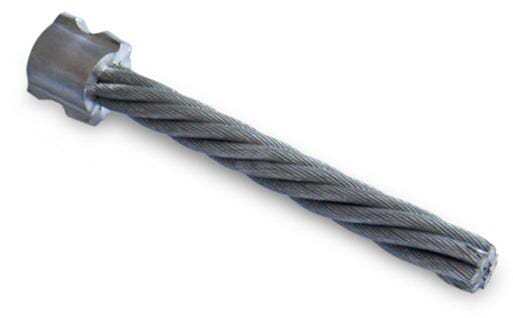 Cepillo para malezas Weedgo!Two 140x12mm manga 19,4mm alambre trenzado 8x