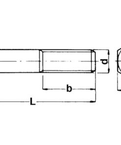 Tornillo hexagonal DIN 931 M18 x 130 acero cincado 10.9 Kramp