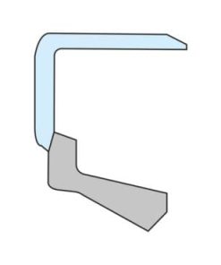 Retén 6x10x2 mm, tipo: BD DIN 3760 (1 ud.), Kramp