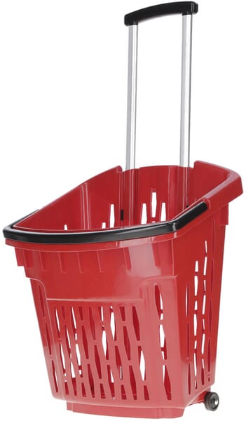 Cesta plástico rojo/negro 457x350x550mm 1 Cesta plástico rojo/negro 457x350x550mm