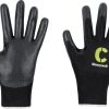 Guantes de nitrilo Coreshield 13G, negro A3 C, talla 2XL