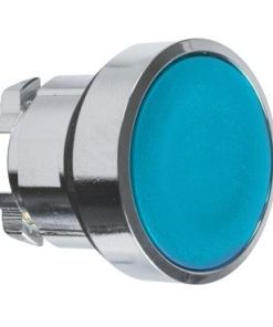 Pulsador azul, encastre