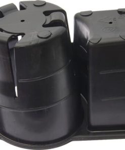 Soporte para tapacubos, negro, IZQ.
