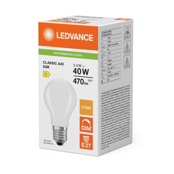 Lámpara LED 3.4W 827 E27 3 Lámpara LED 3.4W 827 E27 - Imagen 3