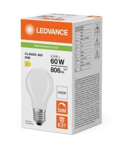 Lámpara LED 5.9W 840 E27