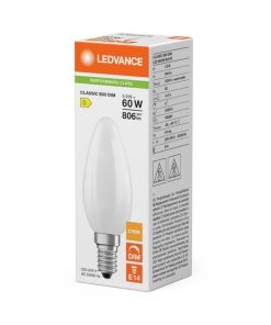 Lámpara LED B60DIM 5.9W 827 E14 4 Lámpara LED B60DIM 5.9W 827 E14
