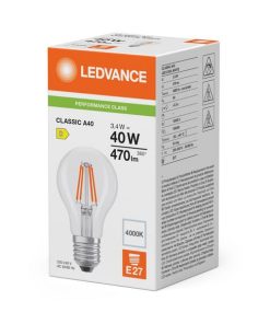 Lámpara LED 3.4W 840 E27