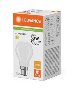 Lámpara LED 5.9W 827 B22D
