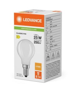 Lámpara LED 1.8W 827 E14 5 Lámpara LED 1.8W 827 E14