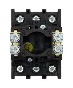 Conmutador levas 3P, 25A, BK